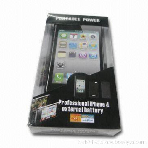 Power Bank/External Battery Charger for iPhone 4, with 5.0 to 5.3V Output Voltage/1.8A Input Current